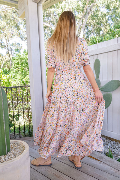 Dahlia Dress - Blush Floral