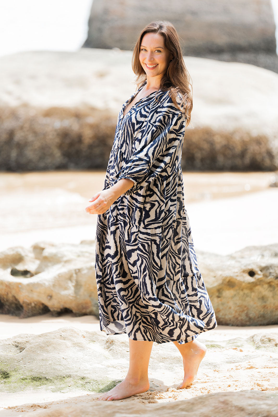 retrofete Cami Dress in Zebra Ink Ombre | REVOLVE